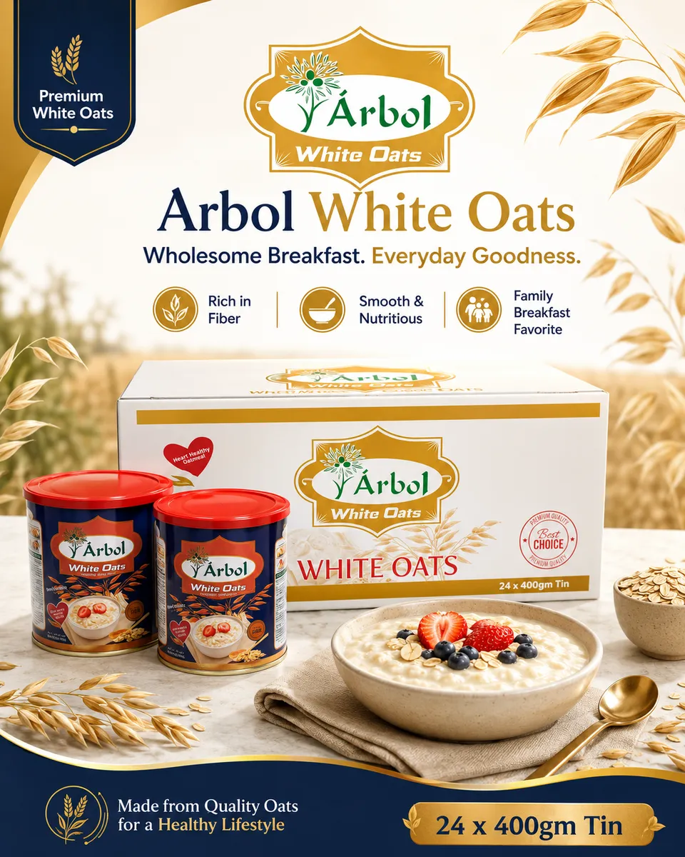 Arbol White Oats 400g — distributed wholesale by BRTCO